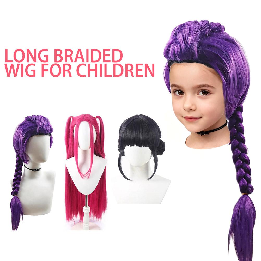 YEESHEDO Costume de chasseur de démons Rumi Cosplay Perruque Anime Zoey Mira Perruques pour cheveux longs et lisses accessoires pour femmes (noir/ violet - Zoey YEESHEDO Costume de chasseur de démons Rumi Cosplay Perruque Anime Zoey Mira Perruques pour cheveux longs et lisses accessoires pour femmes (noir/ violet - Zoey