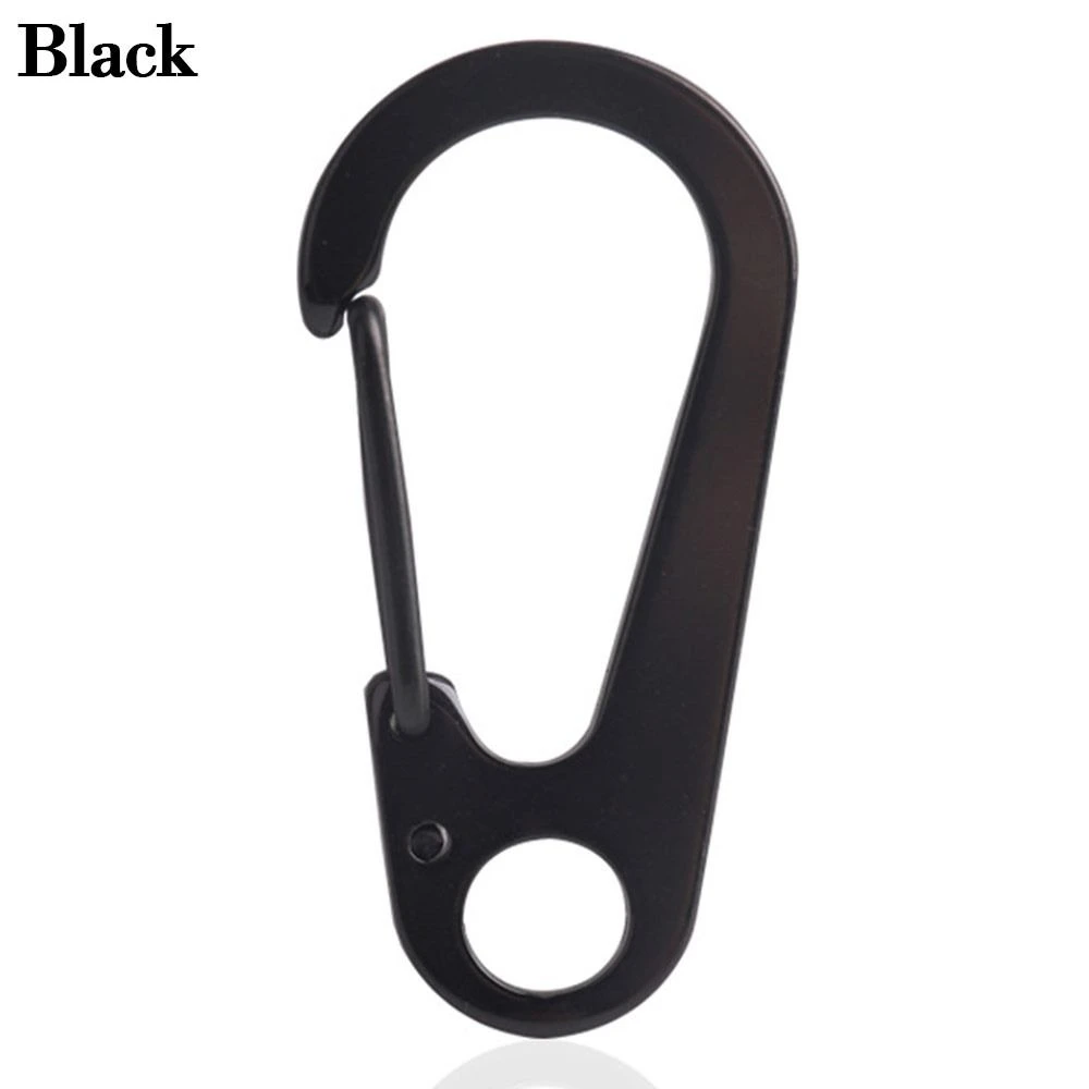 Multifunctional Outdoor Tools, Stainless Steel Keychain, D-Shaped Carabiner, Spring Quick Hanging Buckle