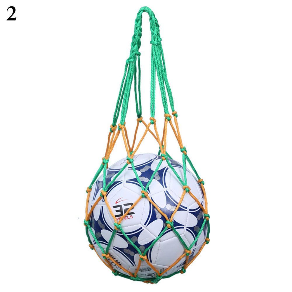 Football Ball Carrying Mesh Bag, Durable Nylon Weaving Net Volleyball Bag, Portable Sports Equipment Storage