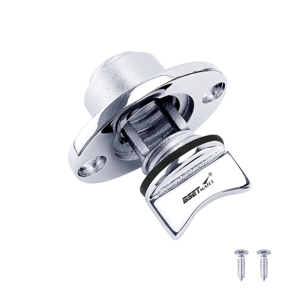 Boat Garboard Transom Hull Bung Hole Drainage Plug Stainless Steel Drain Plug Socket for Kayak Canoe