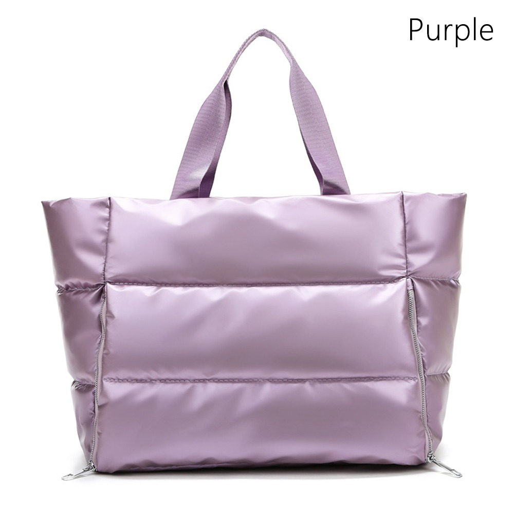 Large Capacity Nylon Women Gym Bag, Wet and Dry Separation Sports Bag, Waterproof Soft Yoga Mat Travel Bag