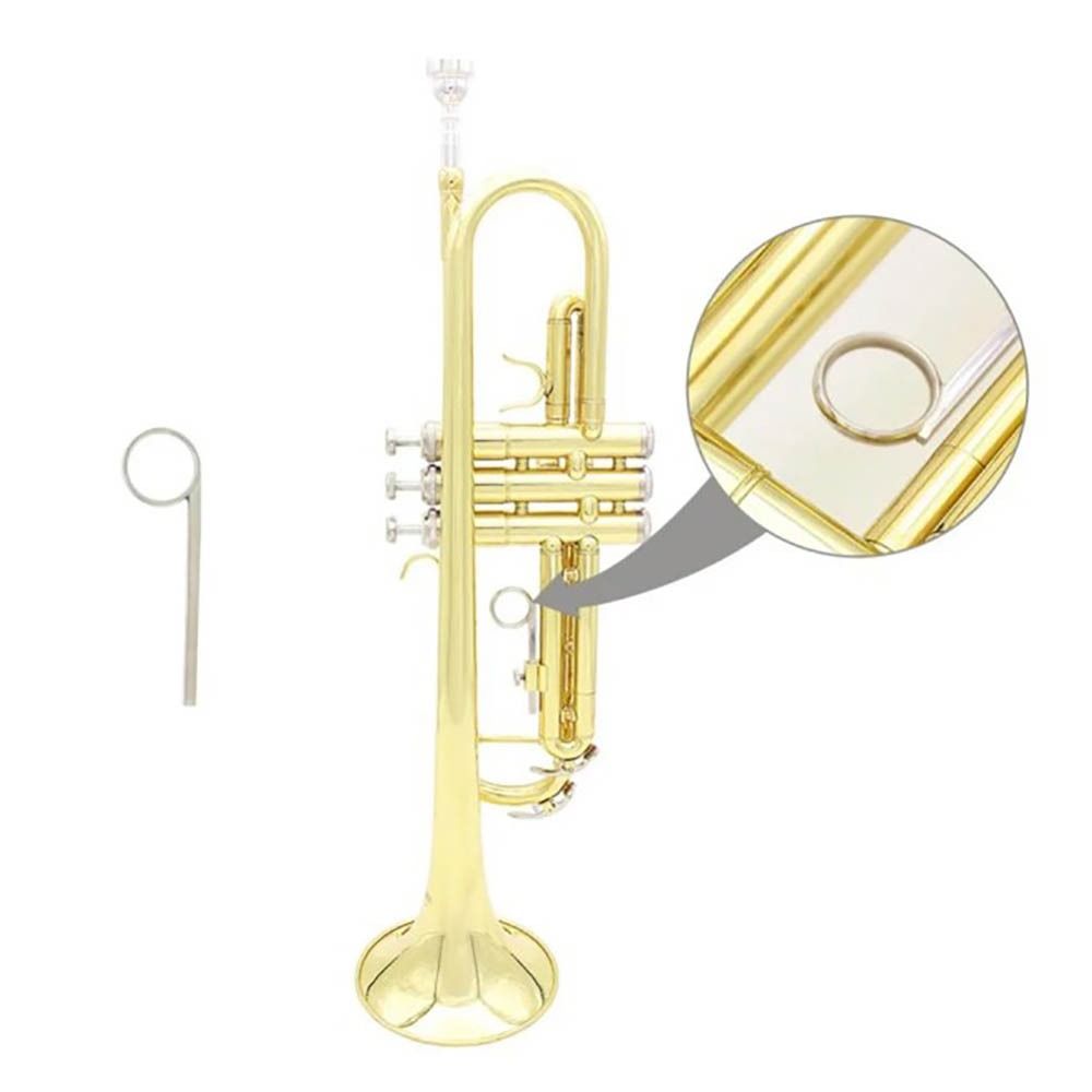 Adjustable Slide Ring Finger Hand Ring Replacement Pull Ring for Trumpet and Cornet