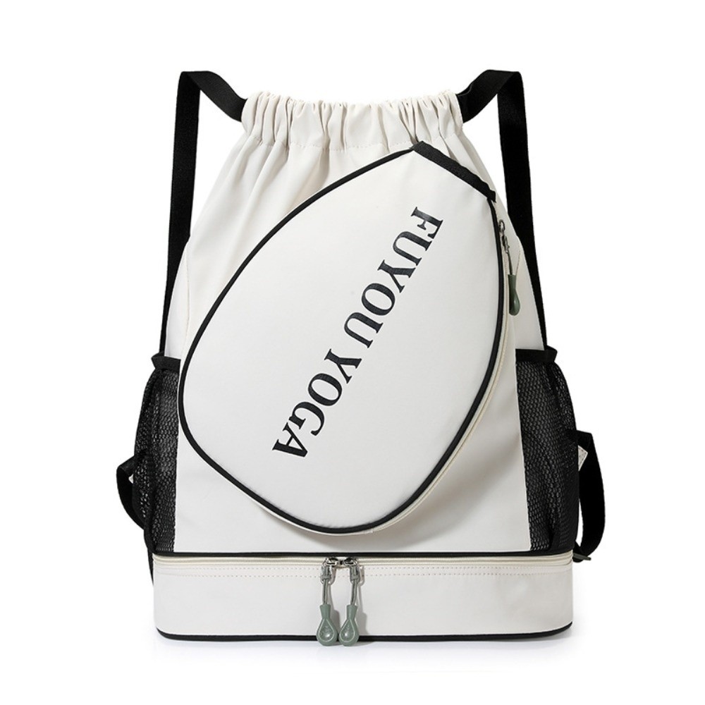 Waterproof Pickleball Racket Bag, Multifunctional Badminton Racket Backpack with Large Capacity, Shoes Pocket Sports Bag