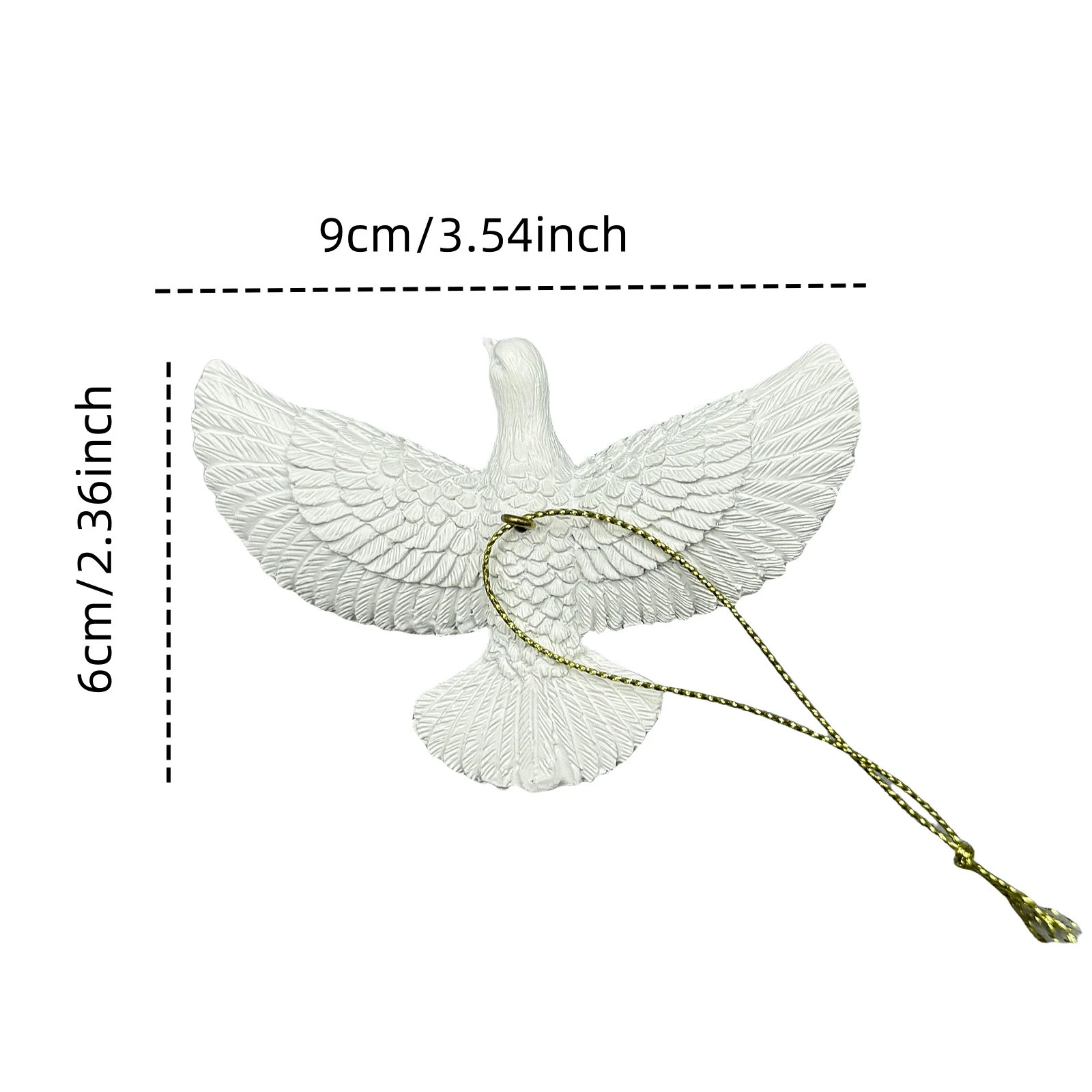 Cute New Year Tree Decor for Home, Office Party Wedding Gift, Friendship Doves Christmas Ornament