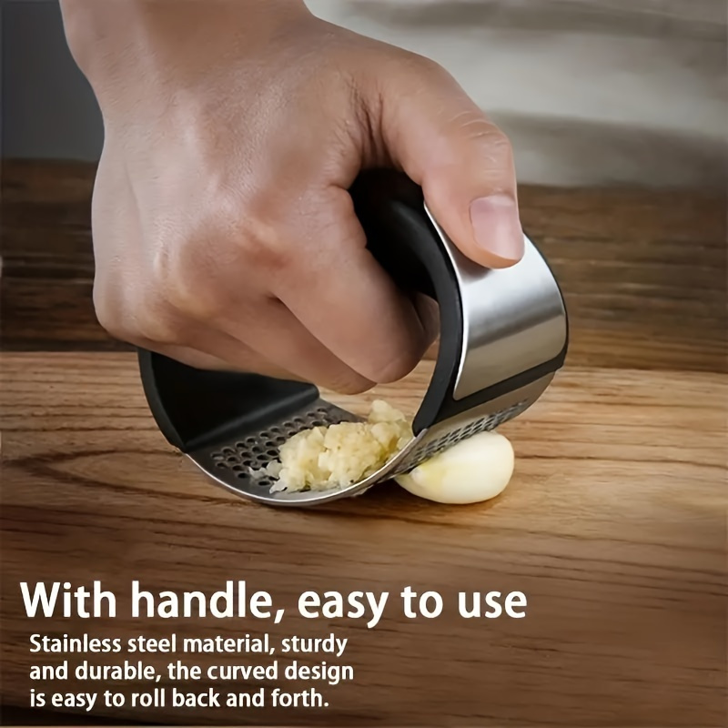 Heavy Duty Mincer for Garlic, Ginger, Stainless Steel Garlic Press, Easy Clean Gadget