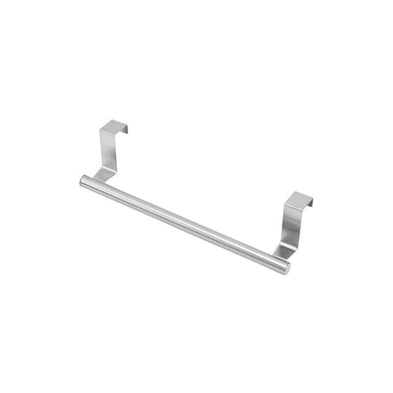 Stainless Steel Towel Rack Over Door, Towel Bar Organizer, Hanging Storage for Bathroom & Kitchen