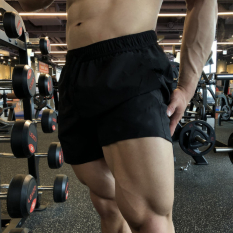 Beach Pants Running Sport, Summer Men's Casual Shorts, Thin Sweatpant Leisure Loose Shorts, Large Size Straight Shorts