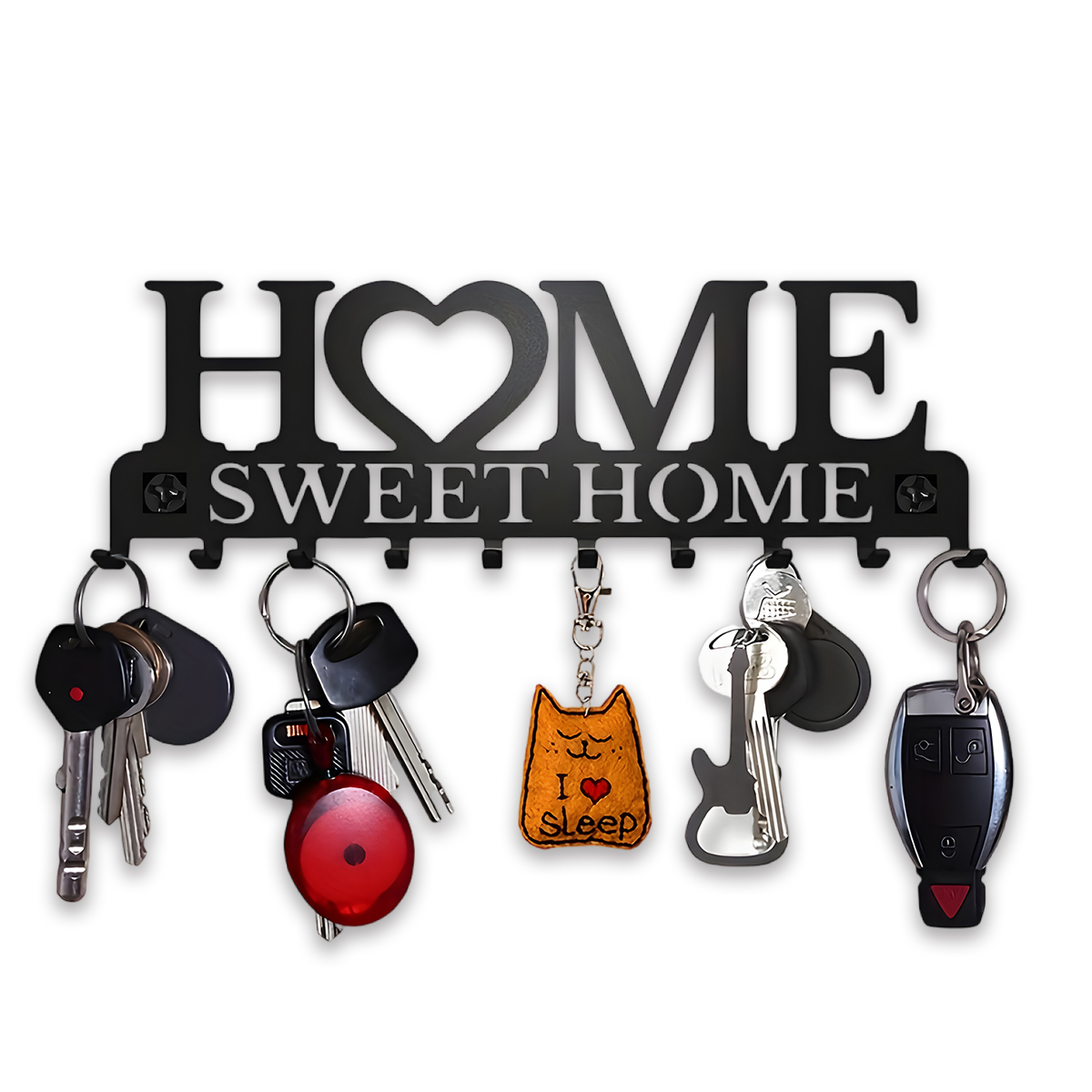 Key Rack Decal Metal Keys Holder Wall Mount for Sweet Home Design, Key Rack | Inspire ...