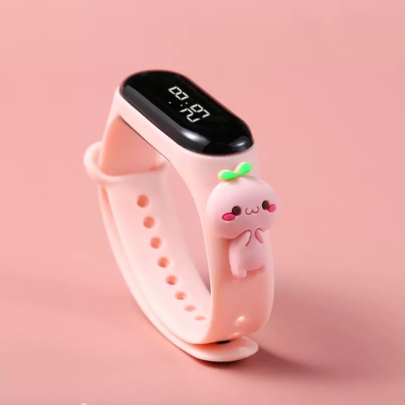 Children's LED Touch Sports Watch for Girls Waterproof & Stylish Electronic Bracelet