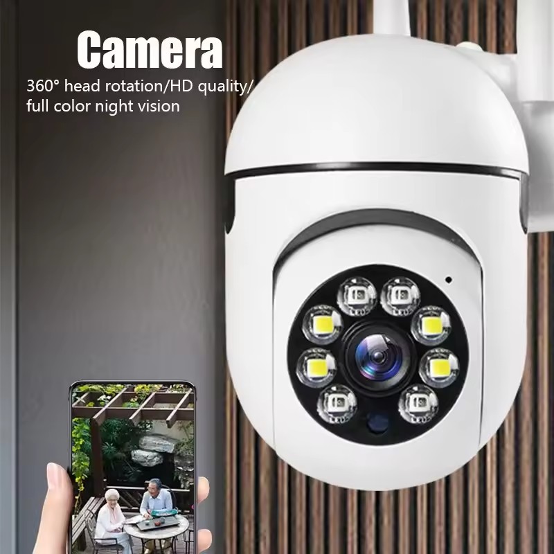 Wireless Outdoor Security Camera with Night Vision & Two Way Audio
