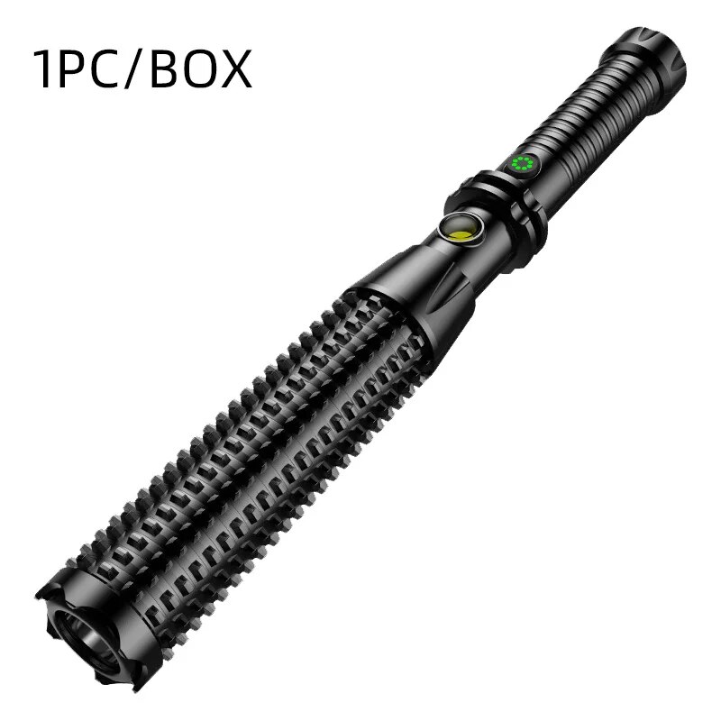 Wolf Tooth Lamp Rod Super Bright LED Flashlight, Retractable, Multi-functional for Outdoor, Self-Defense, and Emergenc