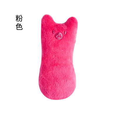 Interactive Catnip Chew Toy for Cats - Funny Plush Bite & Vocal Toy for Kitten Teeth Grinding, Claws & Thumb Chewing