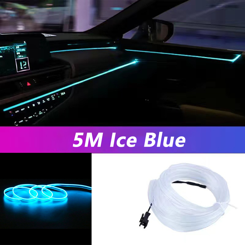 Car Interior LED Strip Light  Flexible USB Ambient Light for Auto, DIY Neon Decorative Lamp