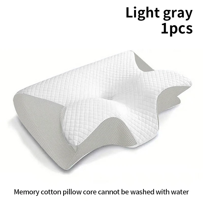 Ergonomic Memory Foam Pillow for Better Sleep  Neck Support, Cervical Orthopedic Travel Pillow