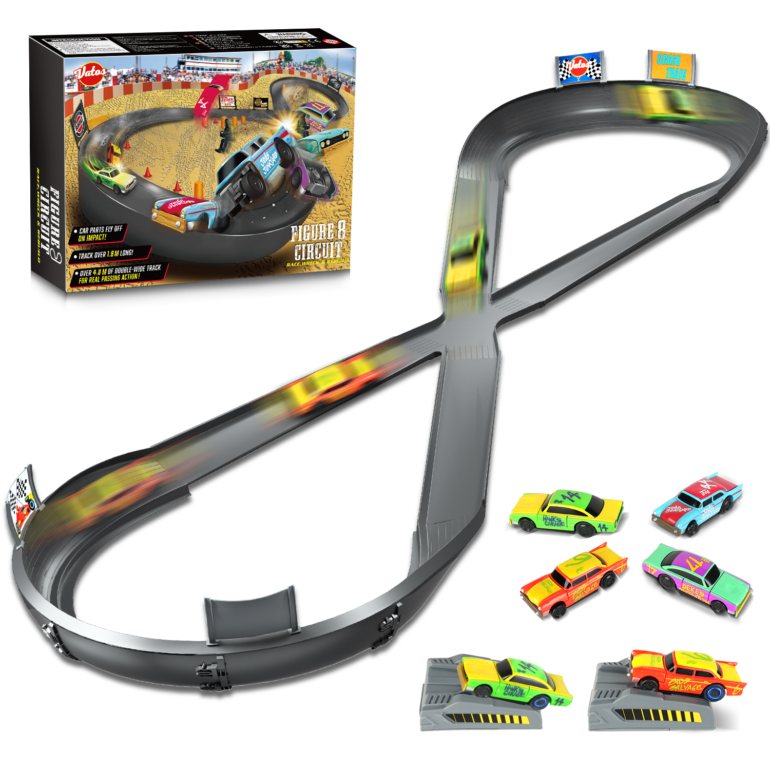 Rechargeable Speed Racing Car Set Fast & Furious Themed Toy Cars for Kids