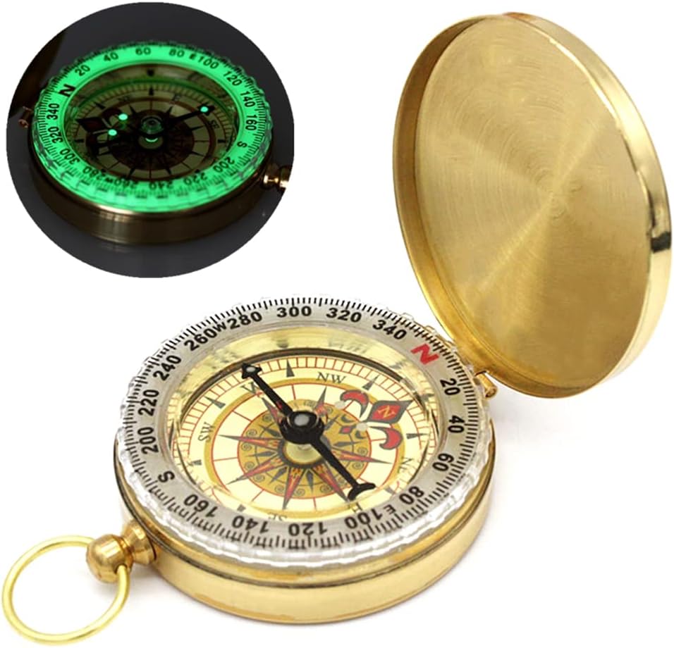 Lighted Rv Compass Waterproof Camping Survival Compass | Glow-in-the-Dark | Inspire Uplift