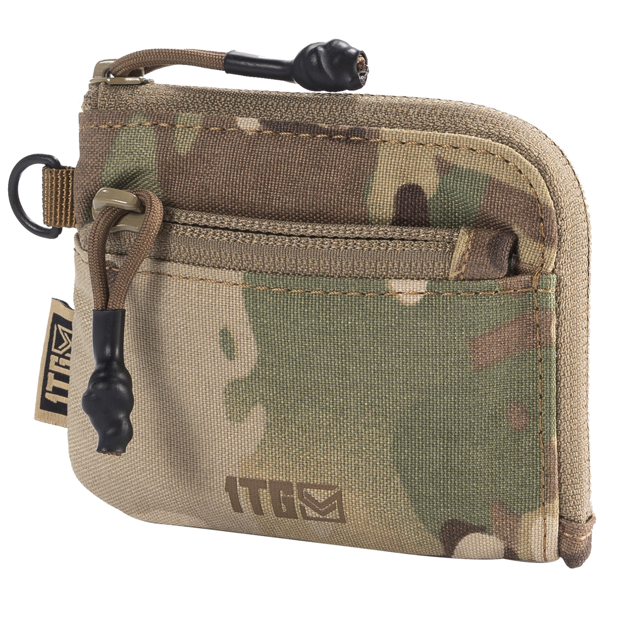 Waterproof EDC Pouch Compact Mini Wallet with Zipper Coin Storage and Keychain Carry