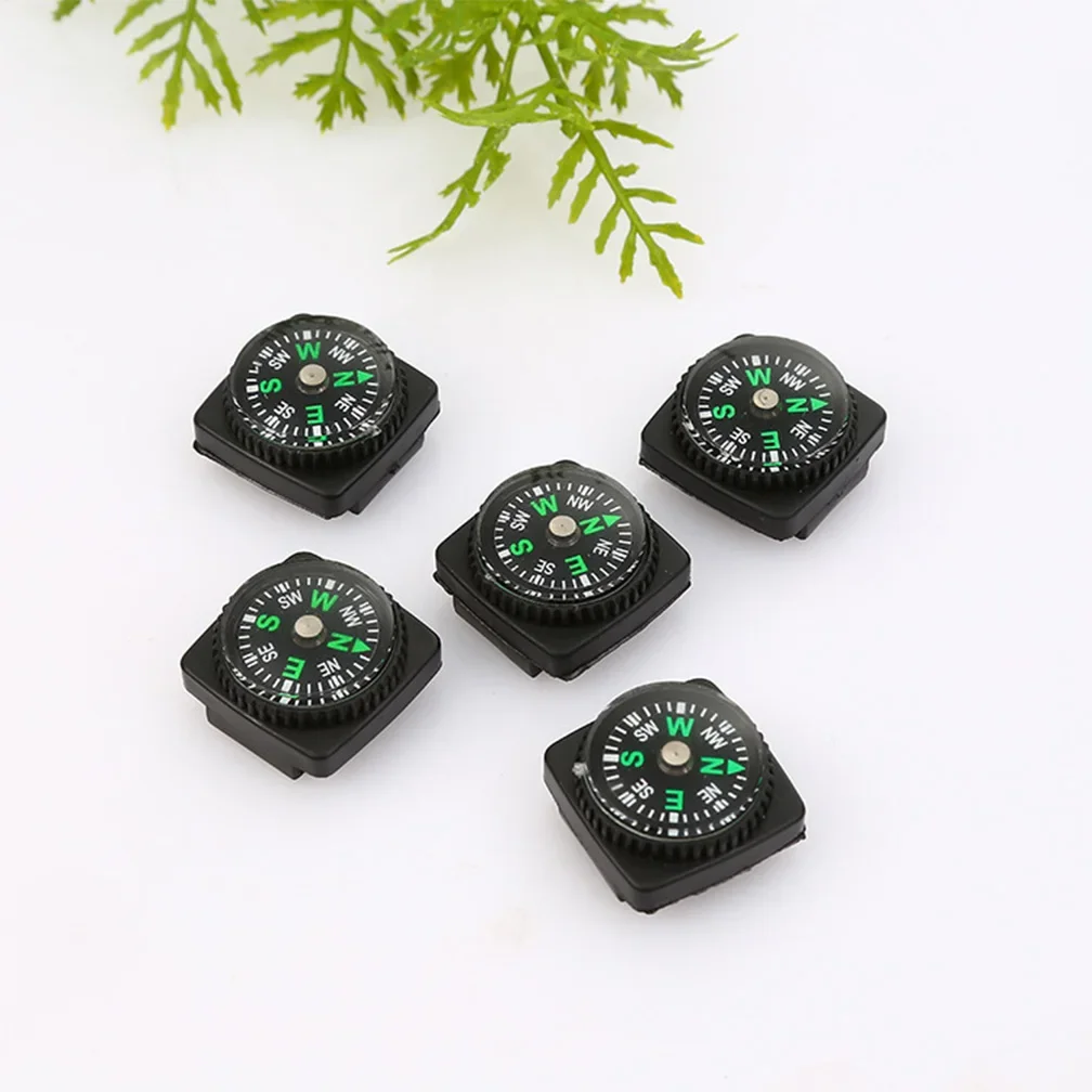 Mini Watch Strap Compass Survival Tool, Portable Hiking Navigation Button for Outdoor Adventure