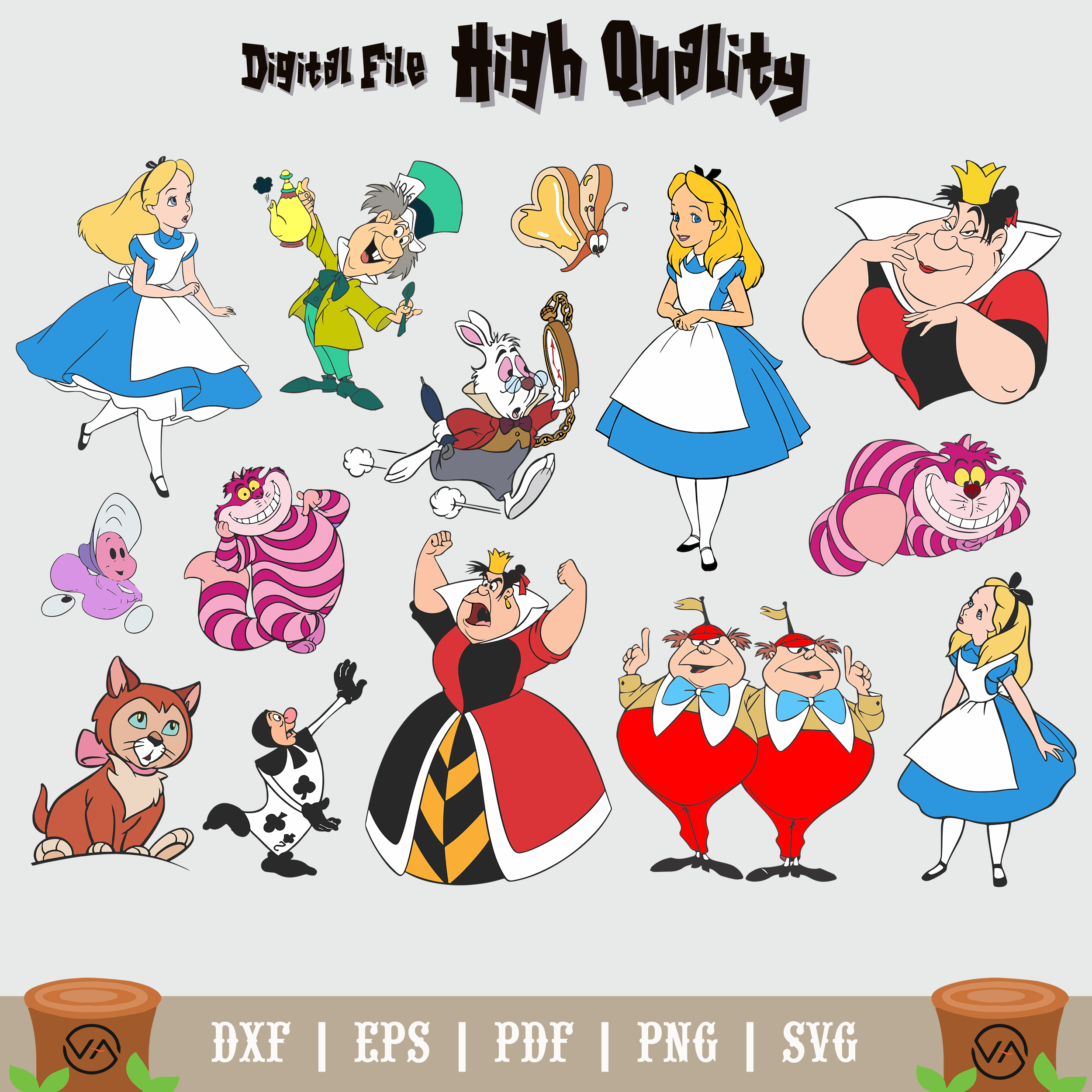 Alice Vector Alice in Wonderland SVG, Alice in Wonderland Cut File, Alice | Inspire ...