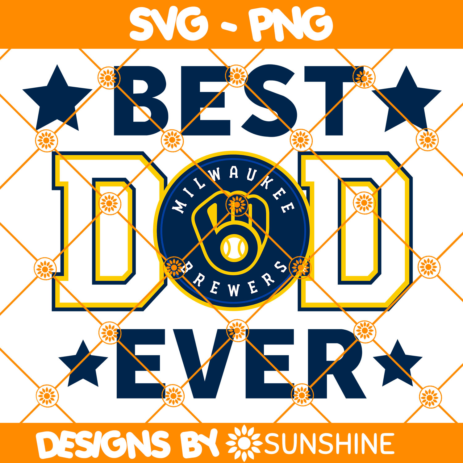 Milwaukee Brewers Best Dad Ever Svg, Milwaukee Brewers Svg, | Inspire ...