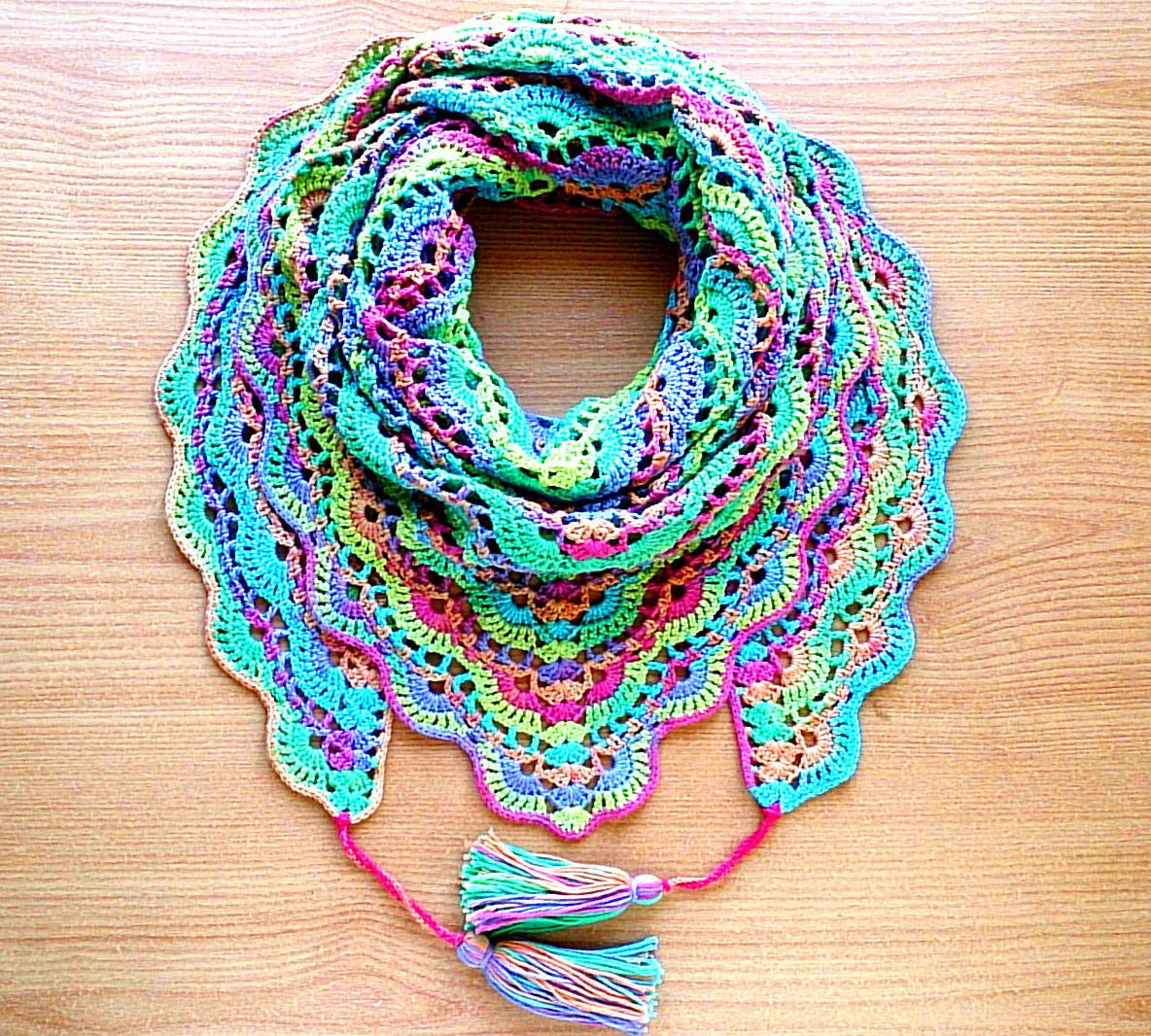 Crochet shawl pattern PDF Crochet shawl tutorial Crochet tri Inspire