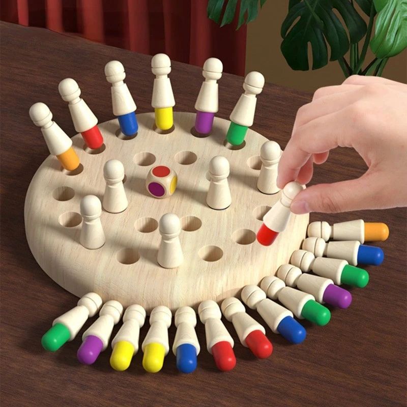 Wooden Memory Match Game Montessori Learning Toy for All Age | Inspire ...