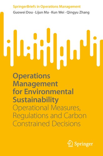 Operations Management for Environmental Sustainability: Oper | Inspire ...