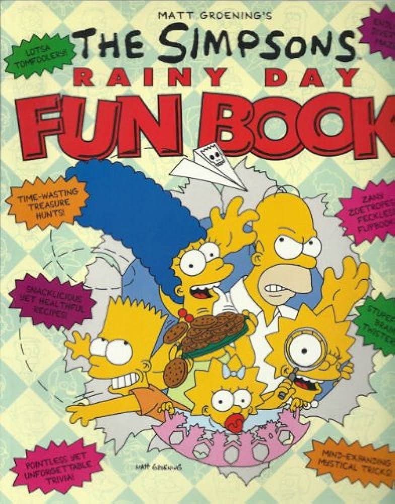 The Simpsons Rainy Day Fun Book | Inspire Uplift