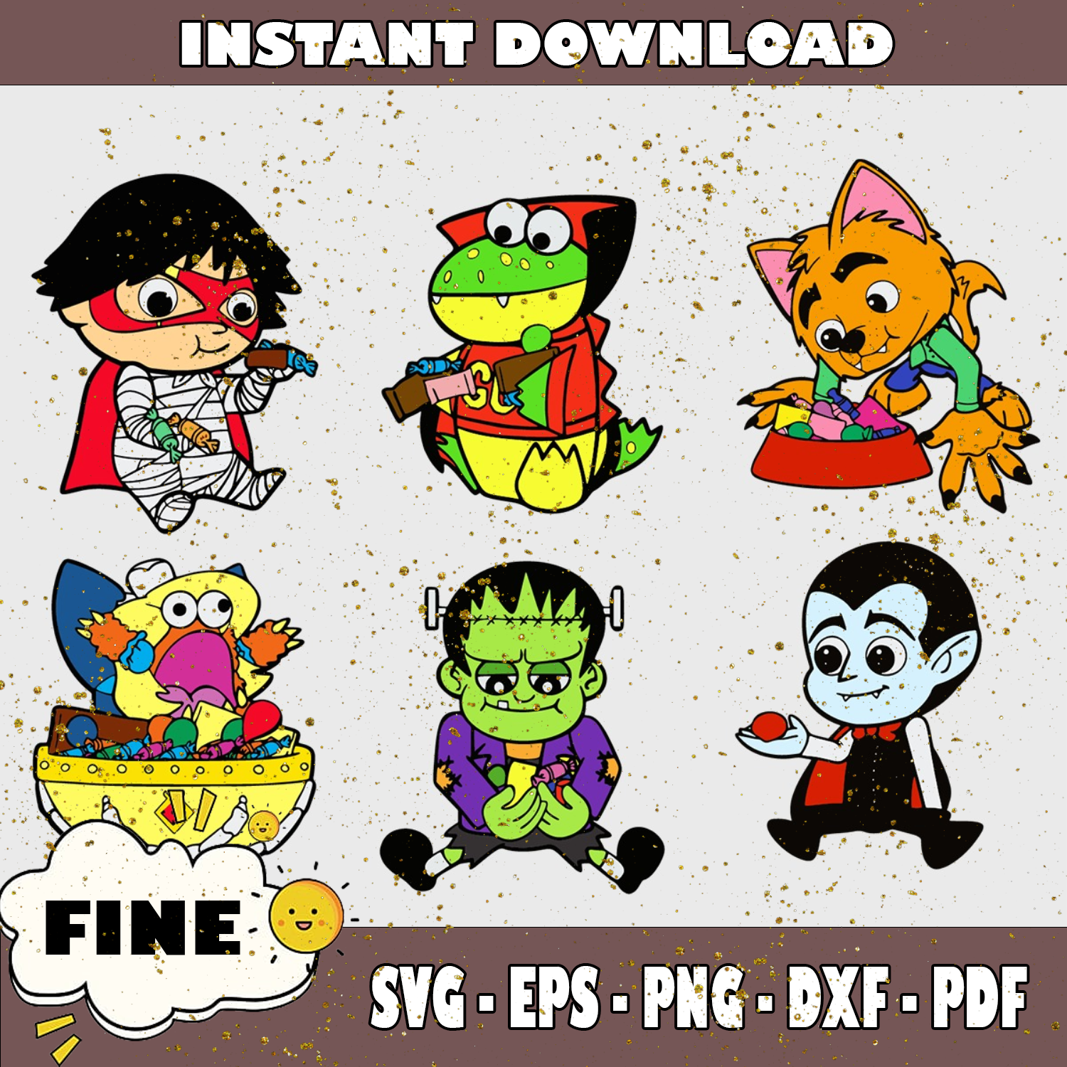 Ryans World Characters SVG, PNG Bundle, Cartoon SVG, PNG, Ry | Inspire ...