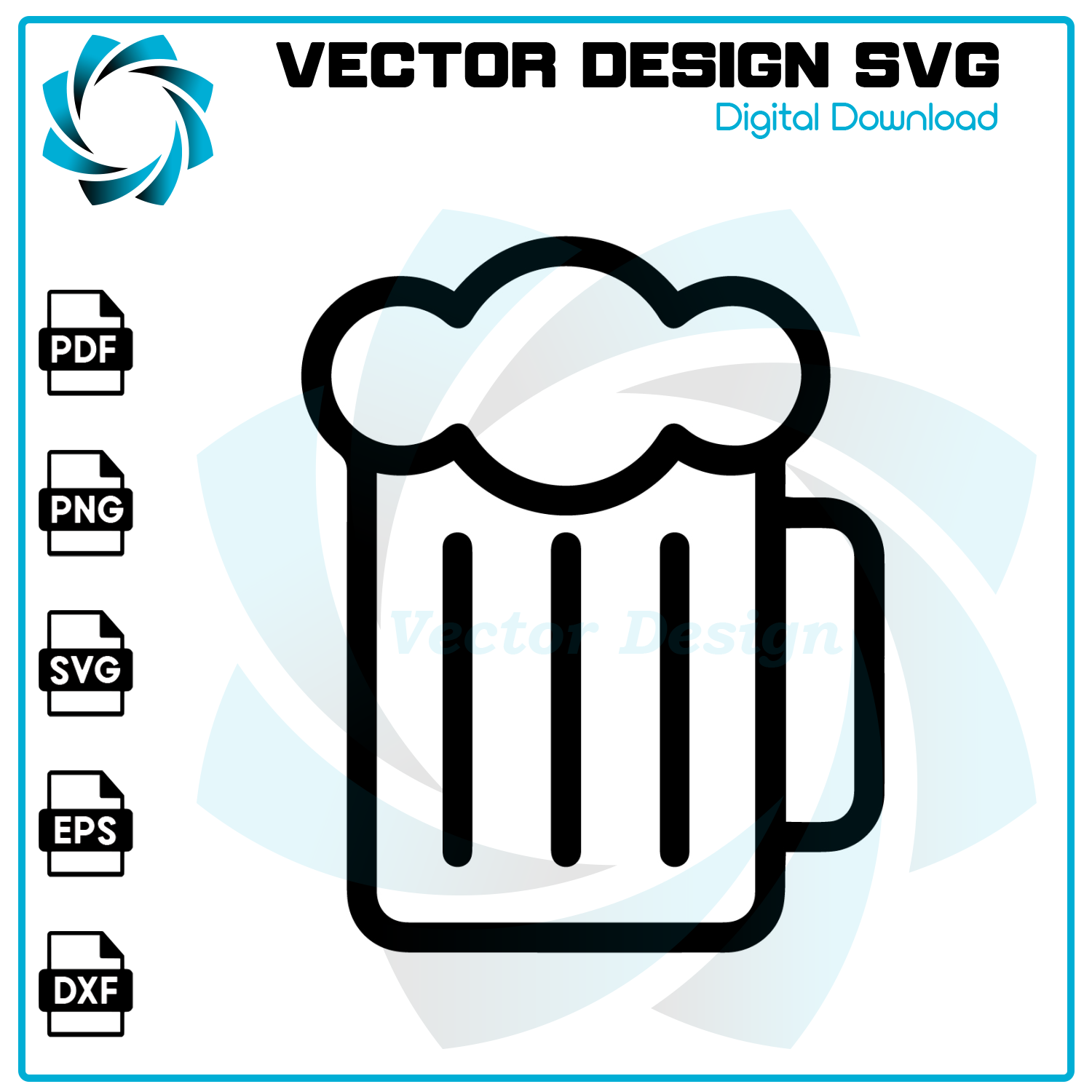 Beer Vector File Beer SVG, Beer PNG, Beer Vector, Beer, SVG, PNG, EPS, digita | Inspire ...