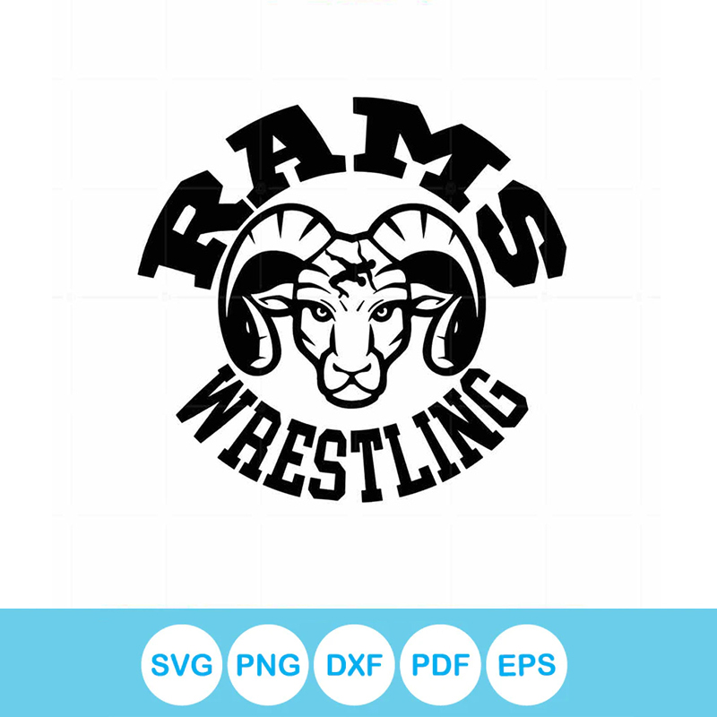 Rams Wrestling Logo For Sport Teams SVG Graphic Designs File | Inspire ...