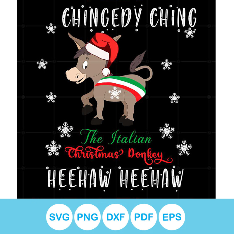 Dominick The Donkey Christmas Italian Svg Graphic Designs Fi | Inspire ...