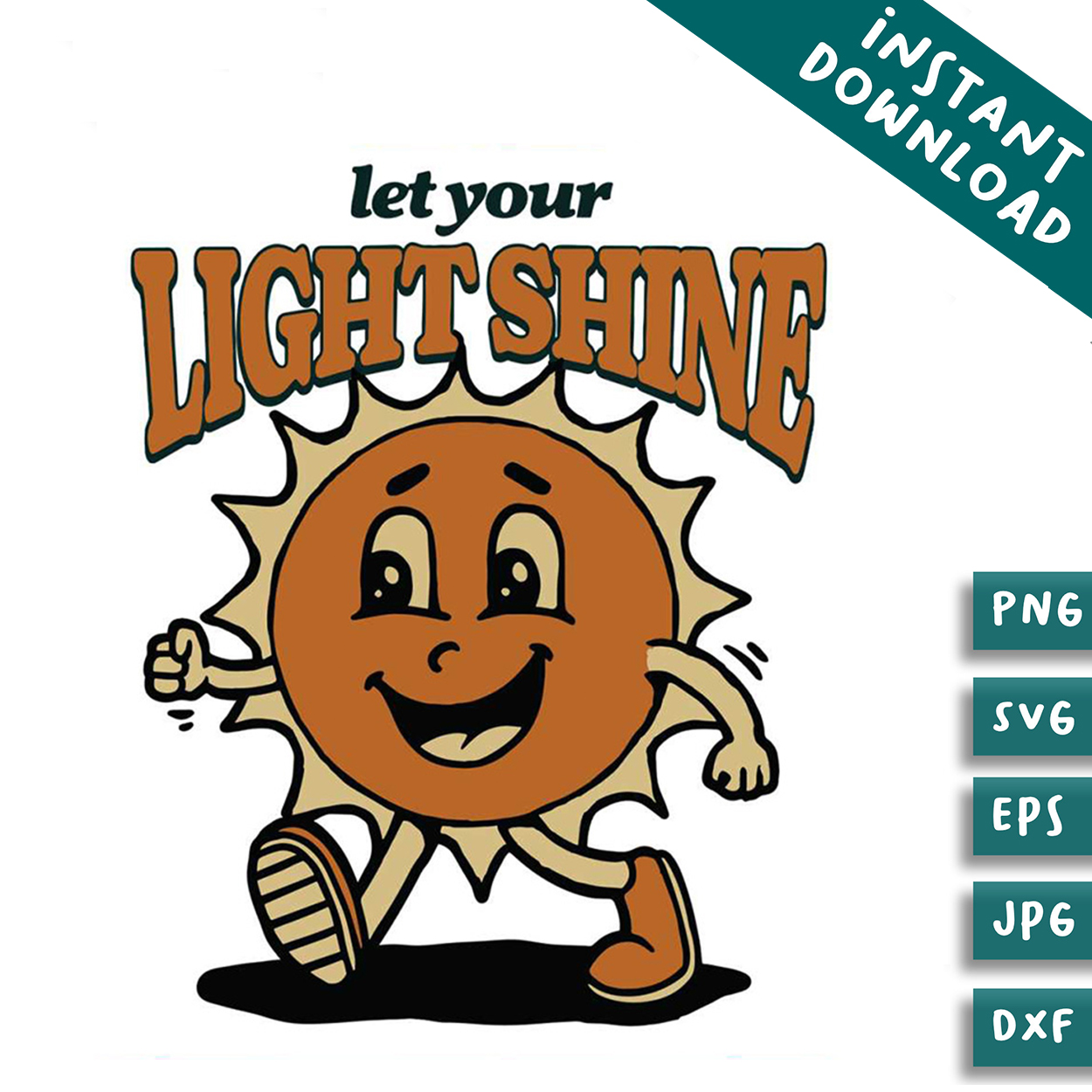 Let Your Light Shine SVG Christian Quote SVG | Inspire Uplift