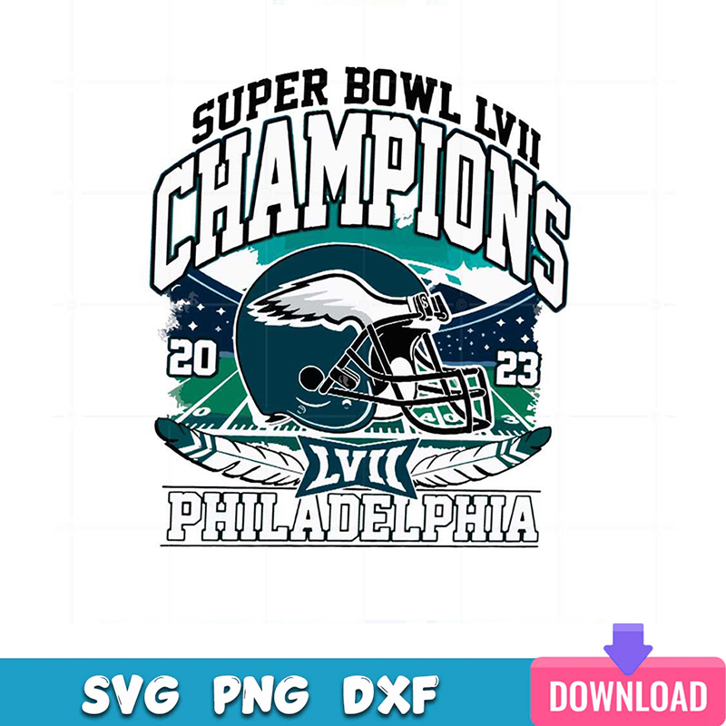 Philadelphia Eagles Champions Super Bowl 2024 SVG Files - Inspire Uplift