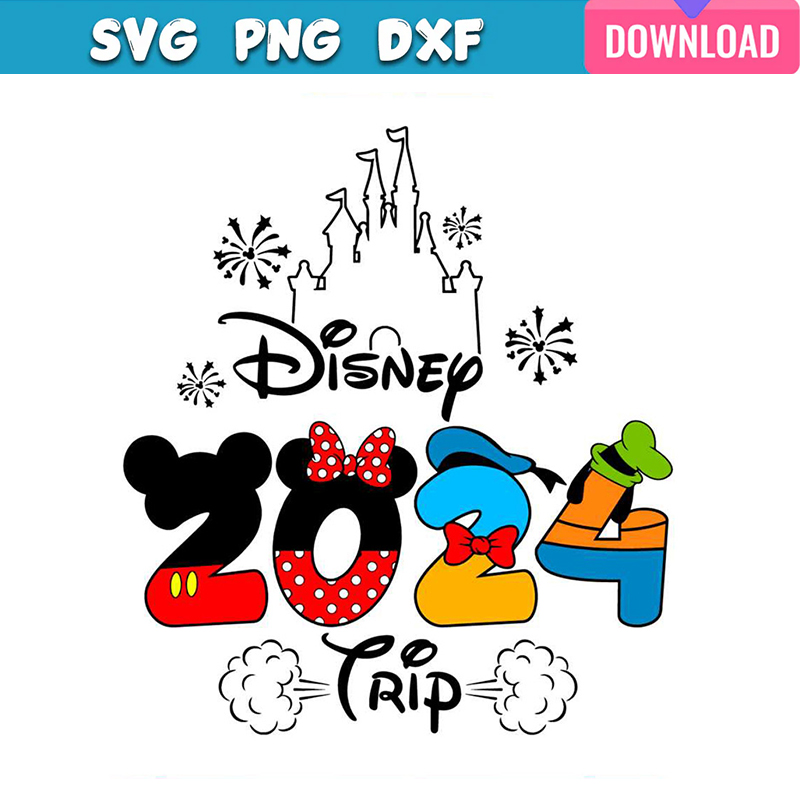 Disney 2024 Trip Magic Castle svg bundle | Inspire Uplift