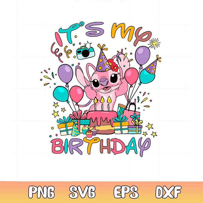 It's My Birthday Disney Angel Birthday Girl Svg | Inspire Uplift