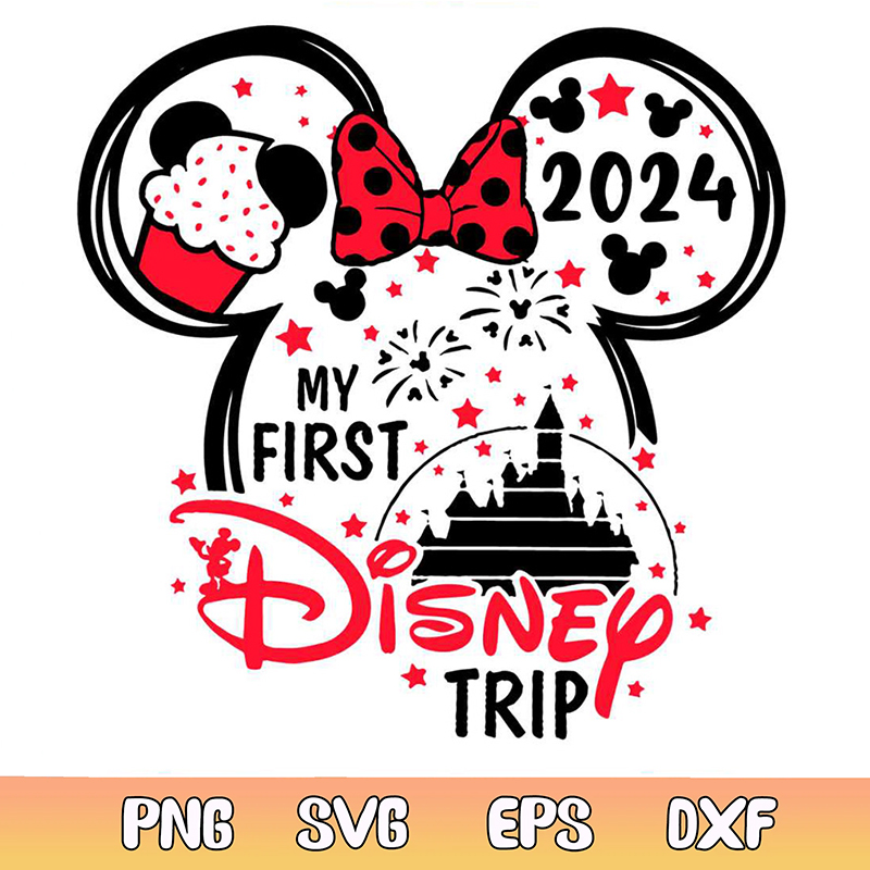 Retro My First Disney Trip 2024 SVG - Inspire Uplift