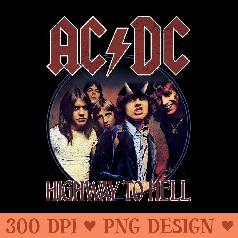 ACDC Rock Music Band Highway To Hell Circle - PNG file downl | Inspire ...