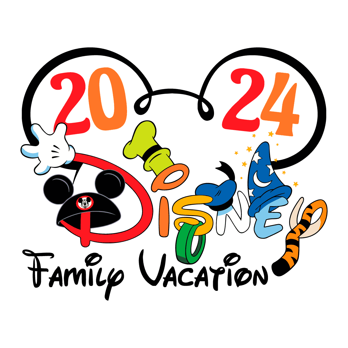 Disney Family Vacation 2024 SVG | Inspire Uplift