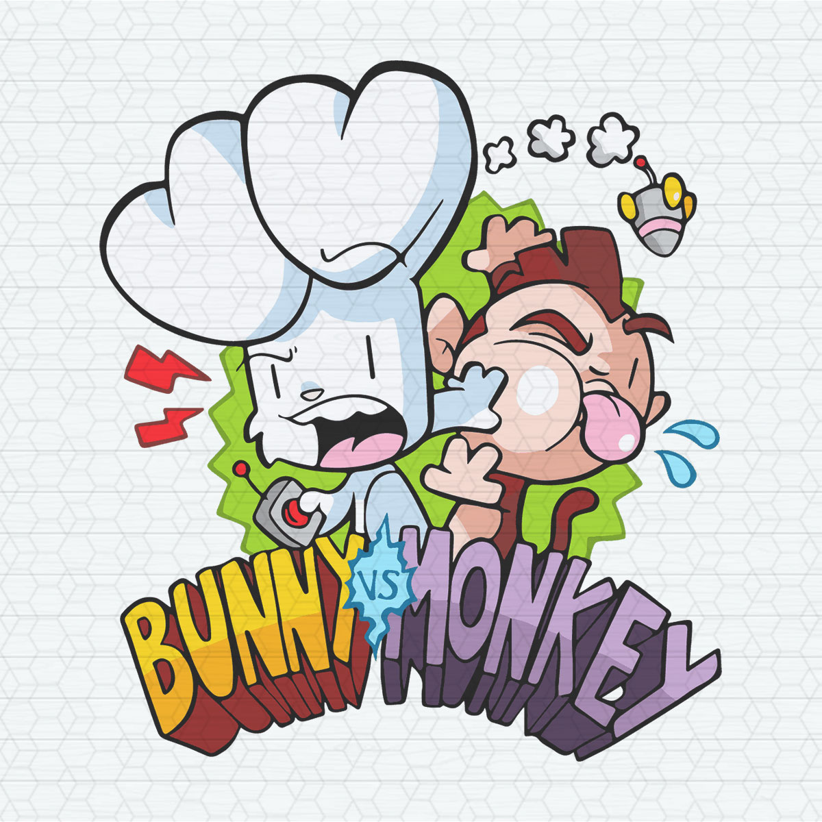 Funny Bunny Vs Monkey Book Story SVG Inspire Uplift