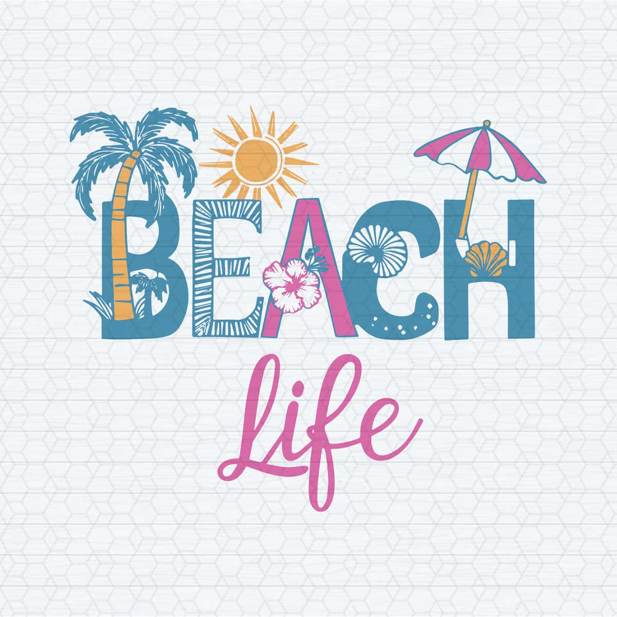 Beach Life Summer Vibes Vacation SVG | Inspire Uplift