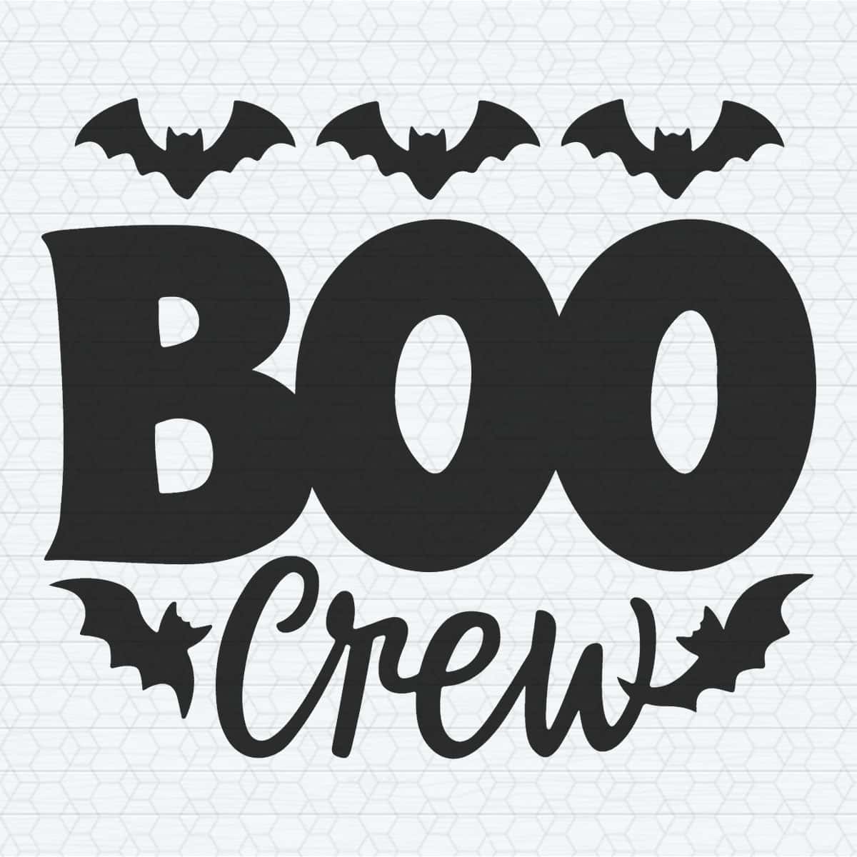 Boo Bat Black Horror Ghost SVG Digital Download | Inspire Uplift