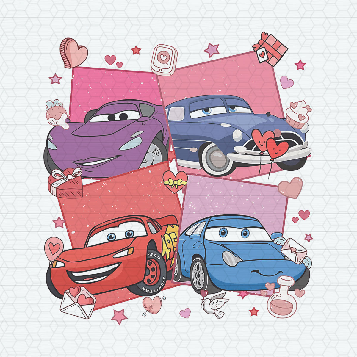 Lightning Mcqueen Friends Valentine PNG - Inspire Uplift