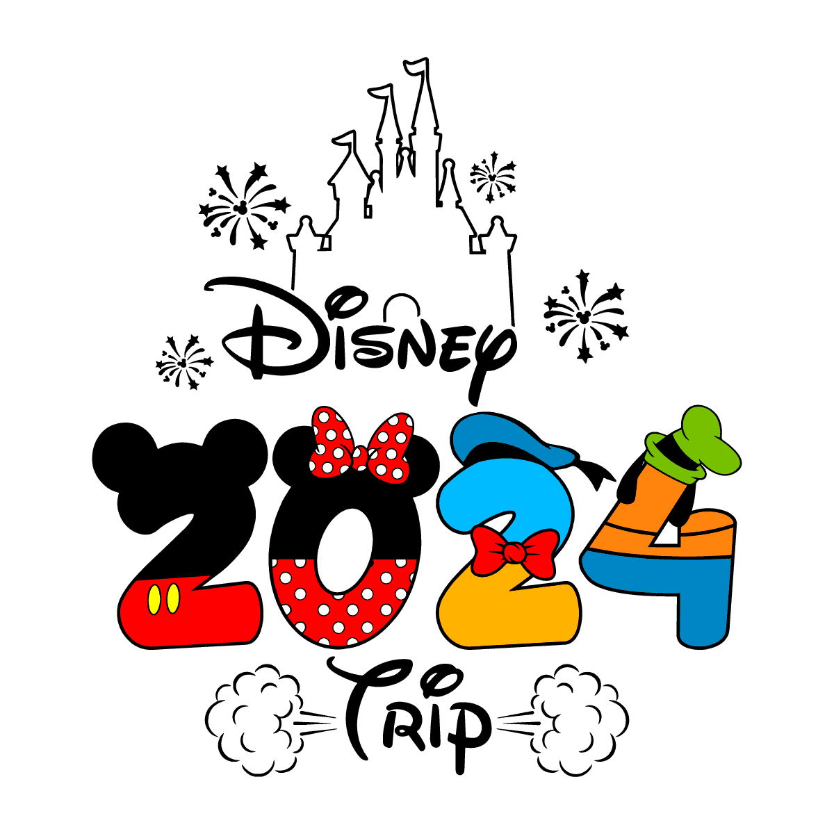 Disney 2024 Trip Magic Castle SVG - Inspire Uplift