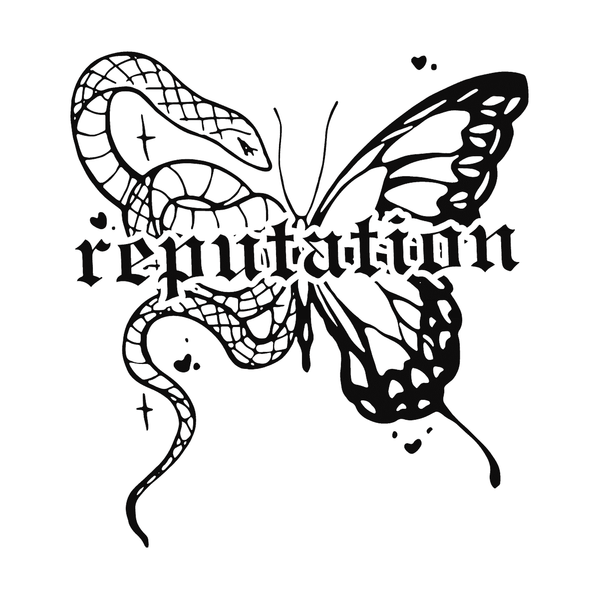 Vintage Taylor Swift Reputation Svg Snake N Bu1tterfly Svg F | Inspire ...