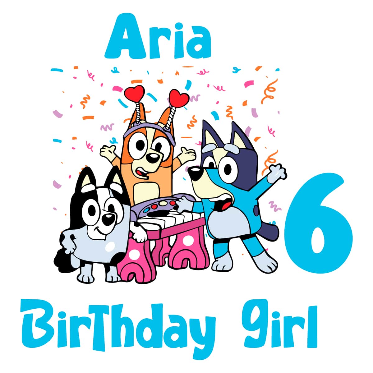 Bluey Birthday Family Bundle PNG Family Bluey Birthday Girl - Inspire