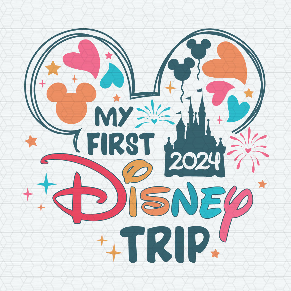 My First Disney Trip 2024 Castle SVG | Inspire Uplift