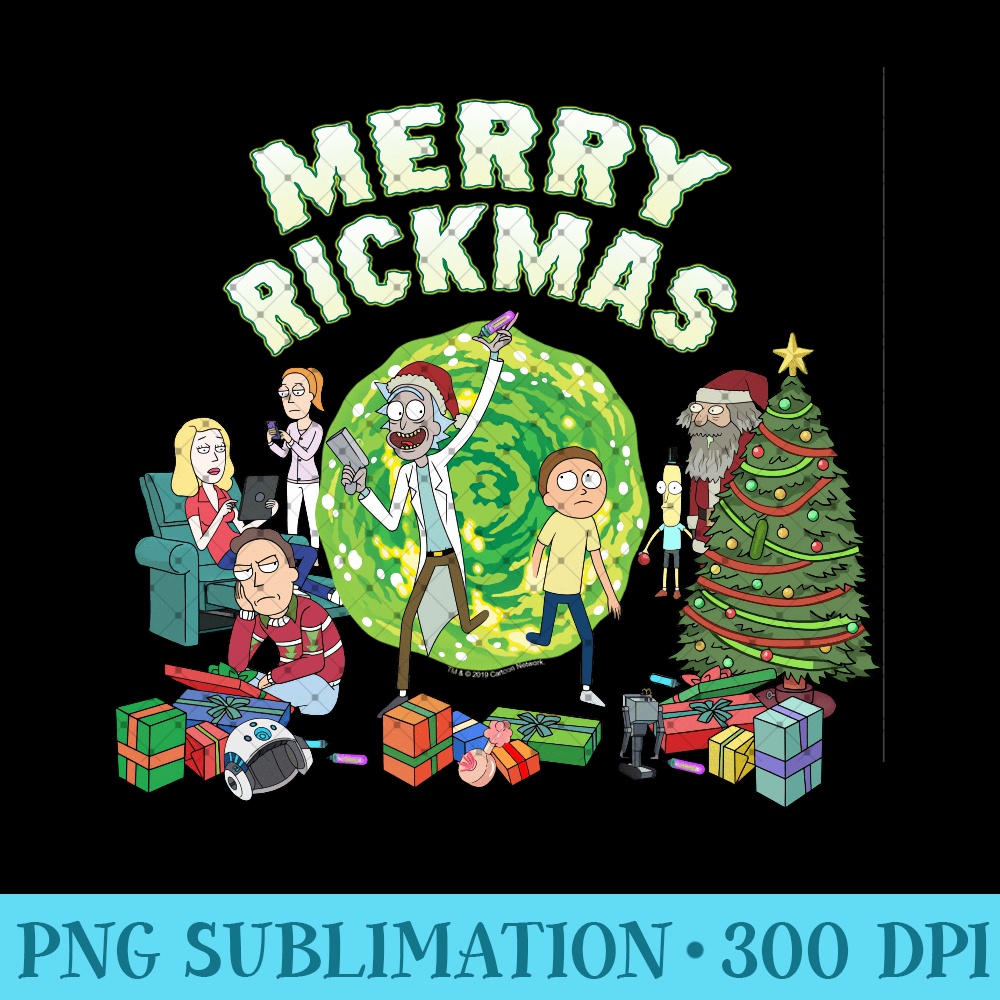 Rick and Morty Merry Rickmas! - PNG Clipart - Inspire Uplift