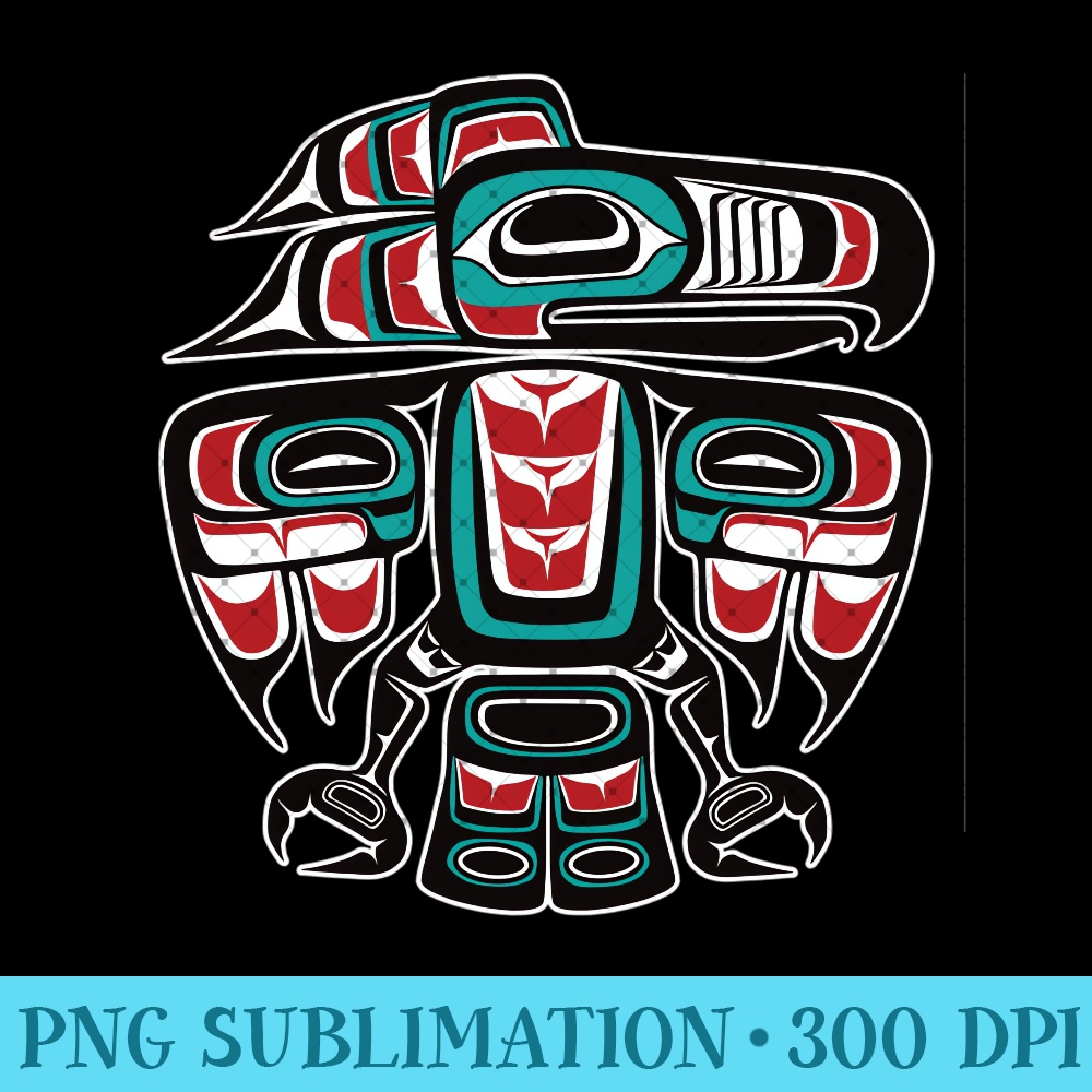 Northwest Pacific Haida Tlingit Native Raven Totem - Digital | Inspire ...
