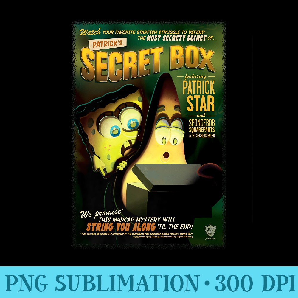SpongeBob SquarePants Patricku2019s Secret Box Premium - PNG | Inspire ...
